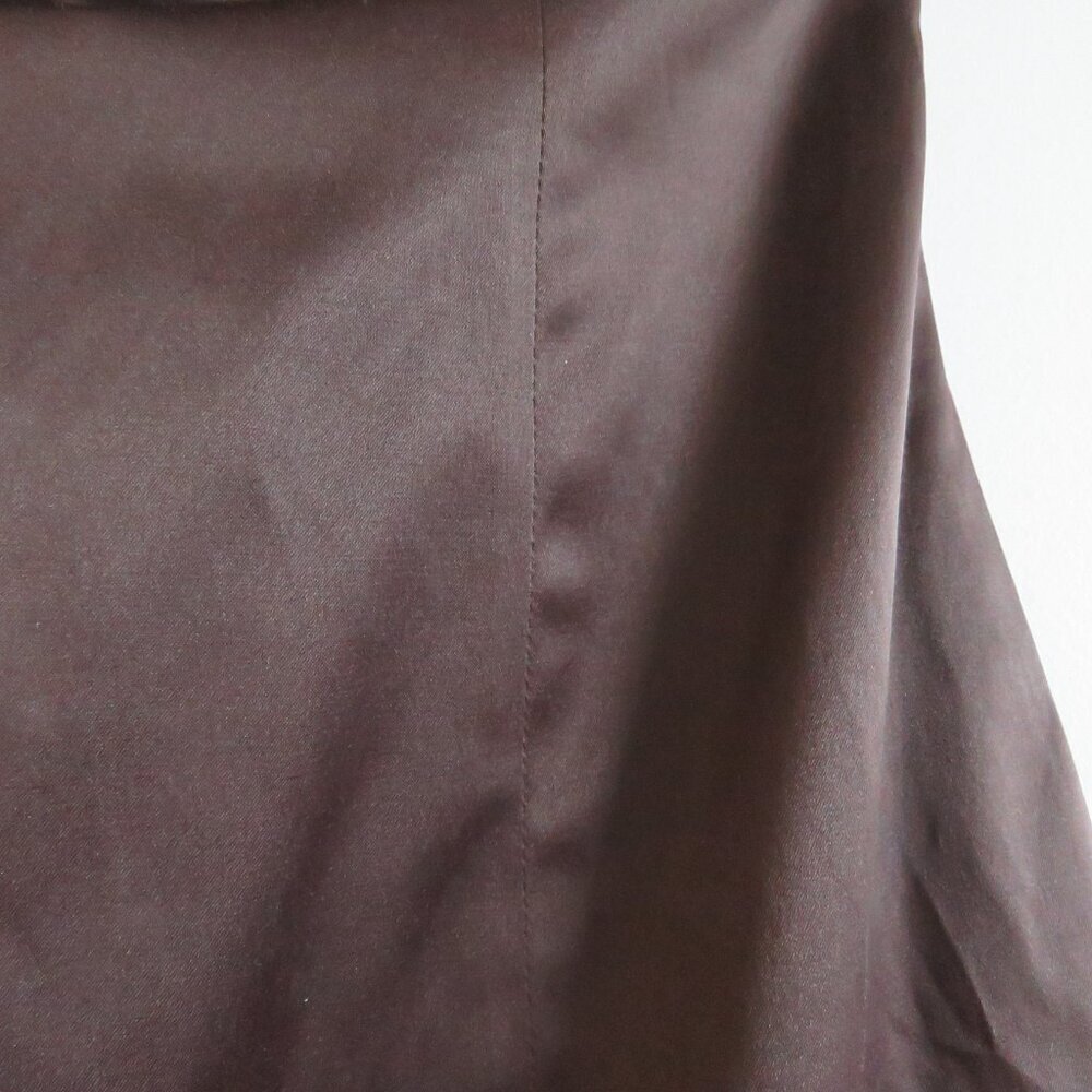 \VINTAGE Y2K RW & CO Espresso Brown Satin Sweetheart Tulle Dress Goth - Size 0 - Picture 12 of 15